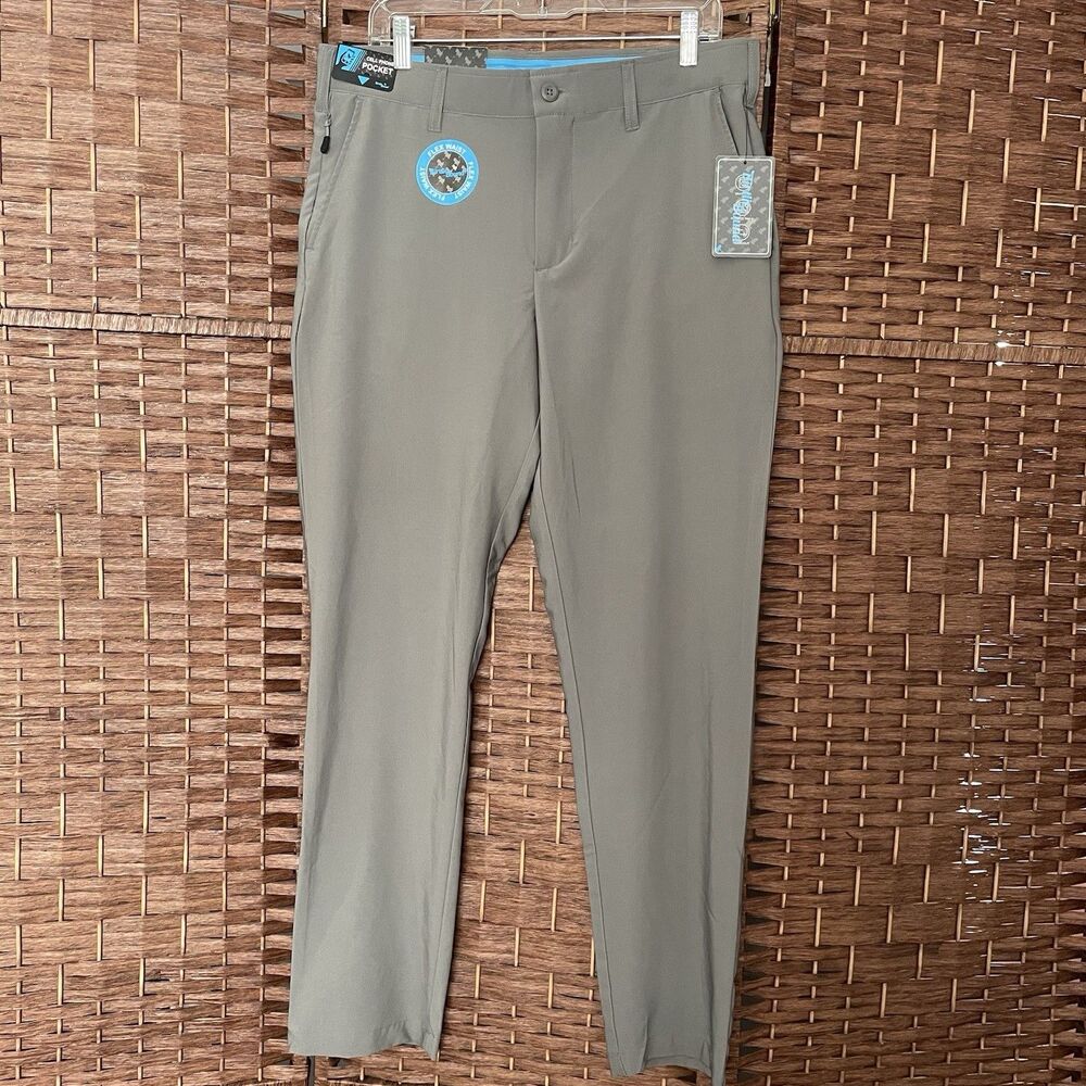 Birdie Bound Men's Golf Performance Pants, Stretch, Chino, Size 34x32, NWT.